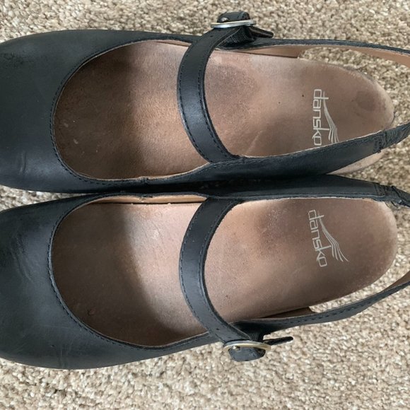 Dansko Maureen Black Oiled Sling Clog - Picture 7 of 7